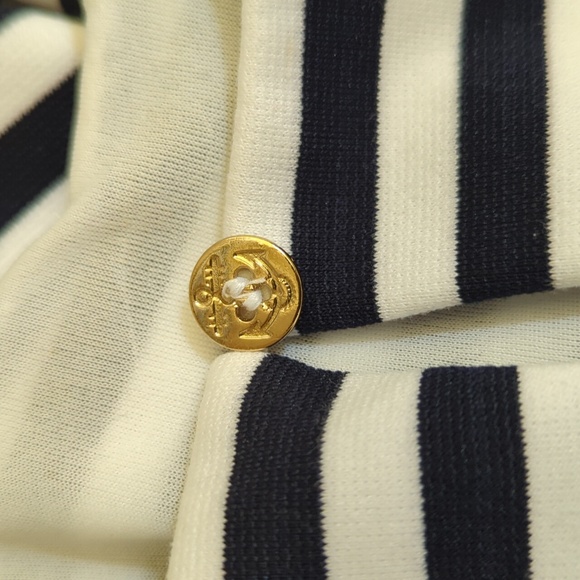 The Limited Navy White Striped Sleeveless Fit & Flare Mini Dress Size Small - Picture 9 of 11